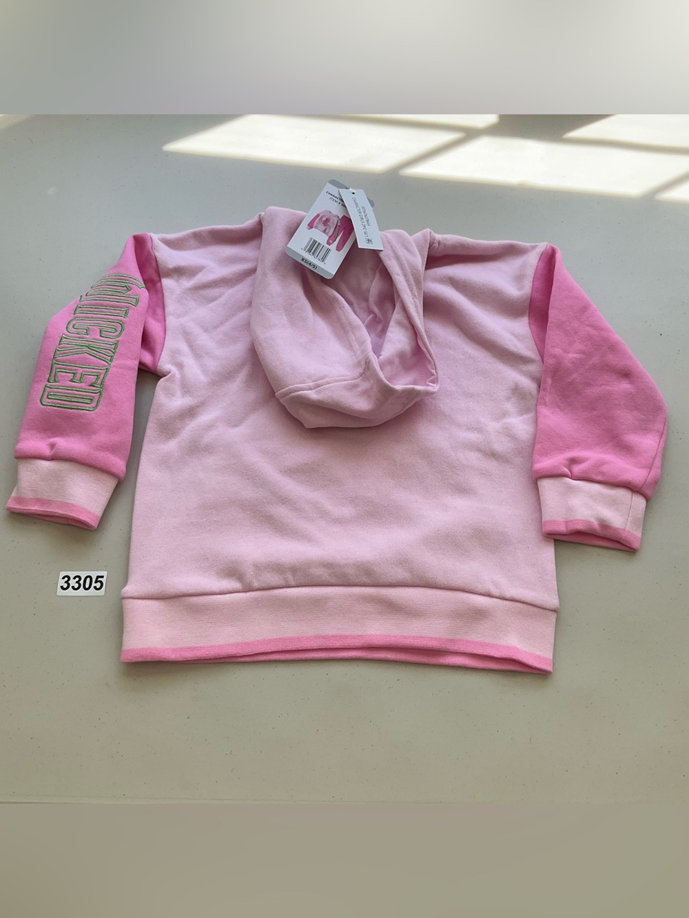 Wicked Character Girls Hoodie Pink XS Long Sleeves Sweater New - Picture 2 of 8